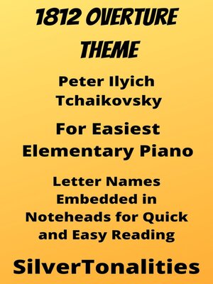 cover image of 1812 Overture Easiest Elementary Piano Sheet Music